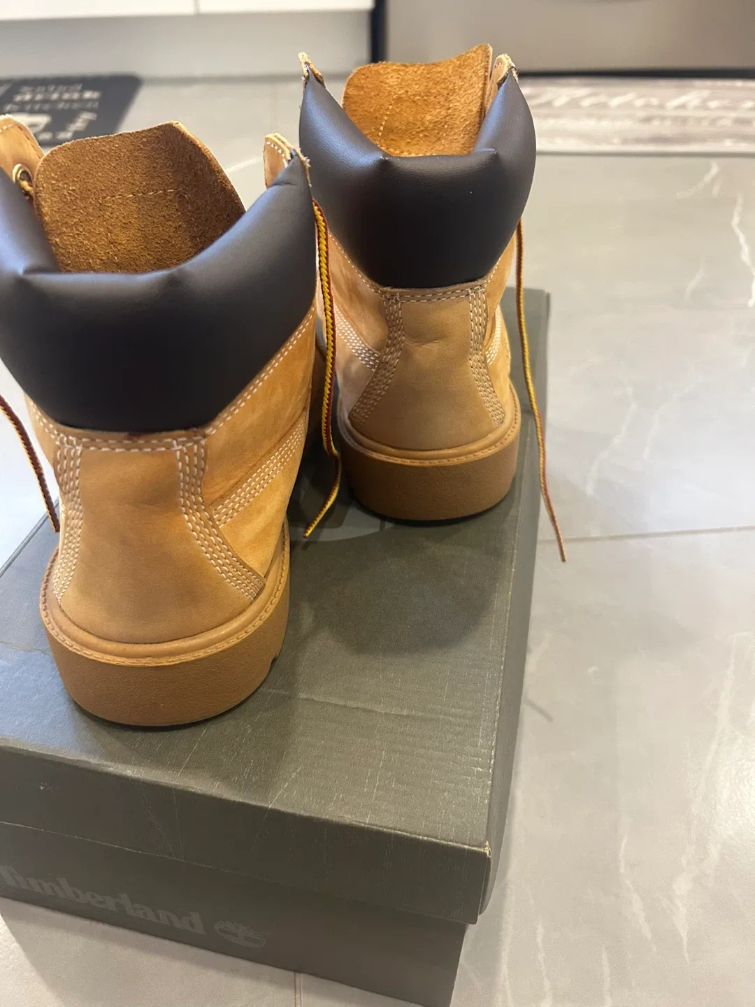 Timberland Junior's Tan Boots Size 4 image indicator(4)