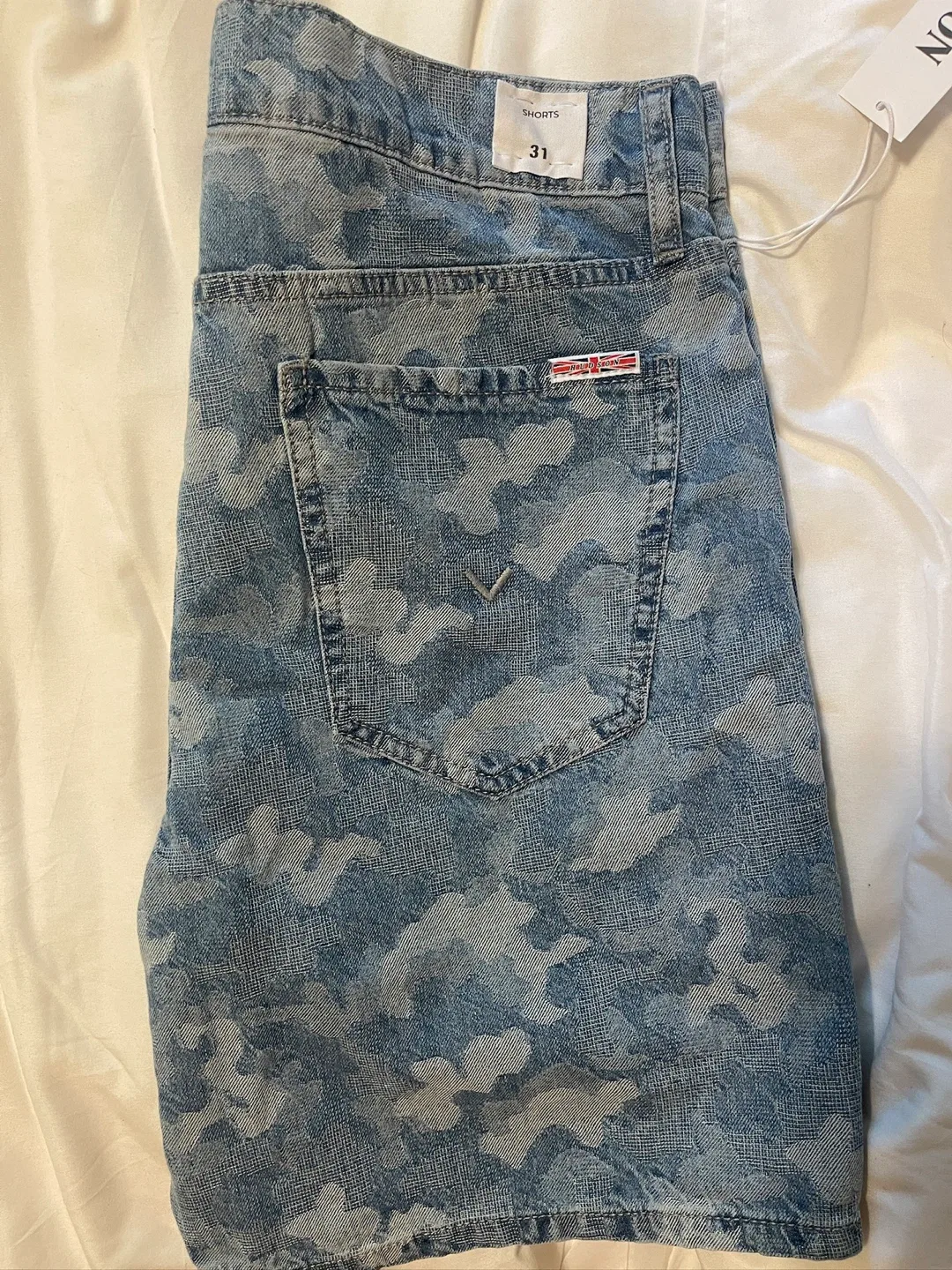 Hudson Camo Denim Shorts, Size 31 image indicator(2)