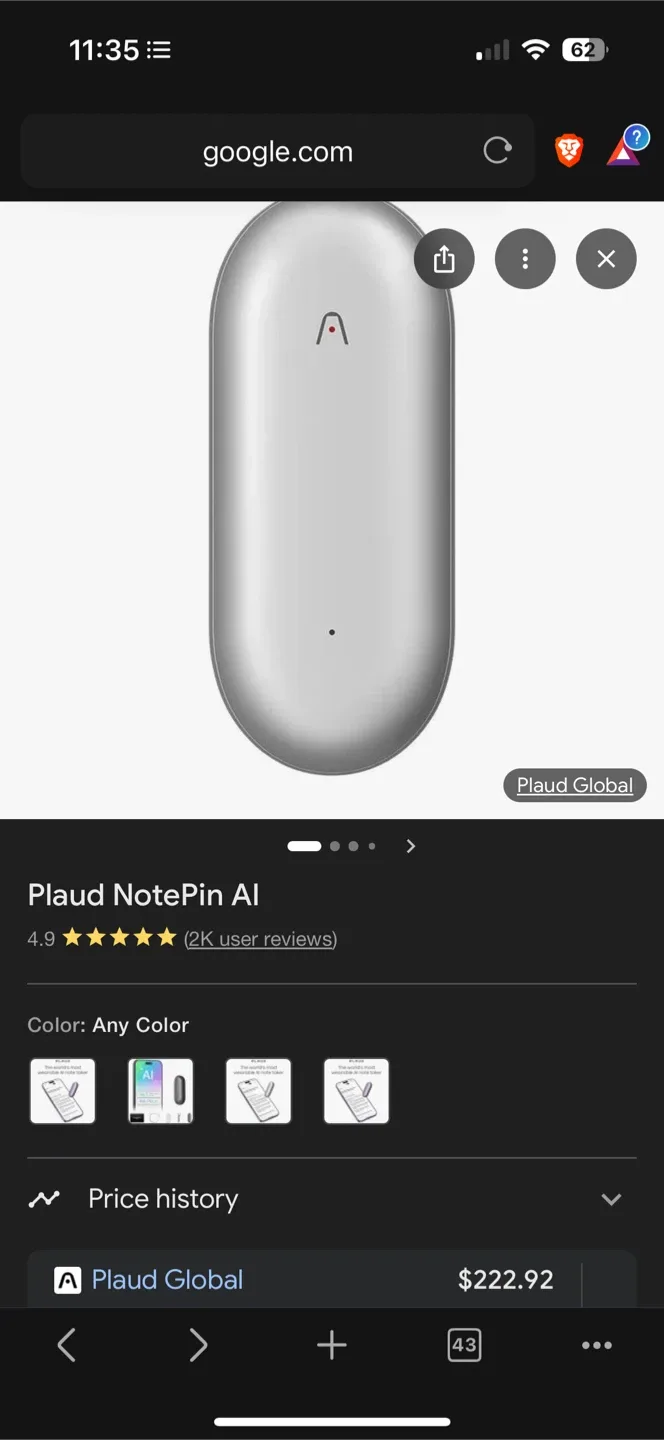 *New* PLAUD NotePin AI Voice Recorder image indicator(7)