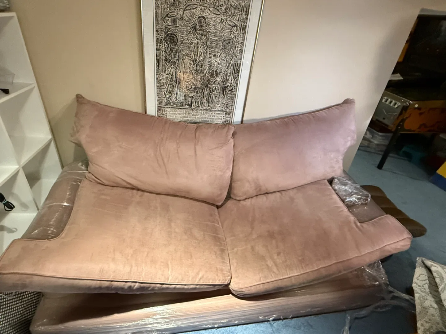 Tan 3 person Sofa