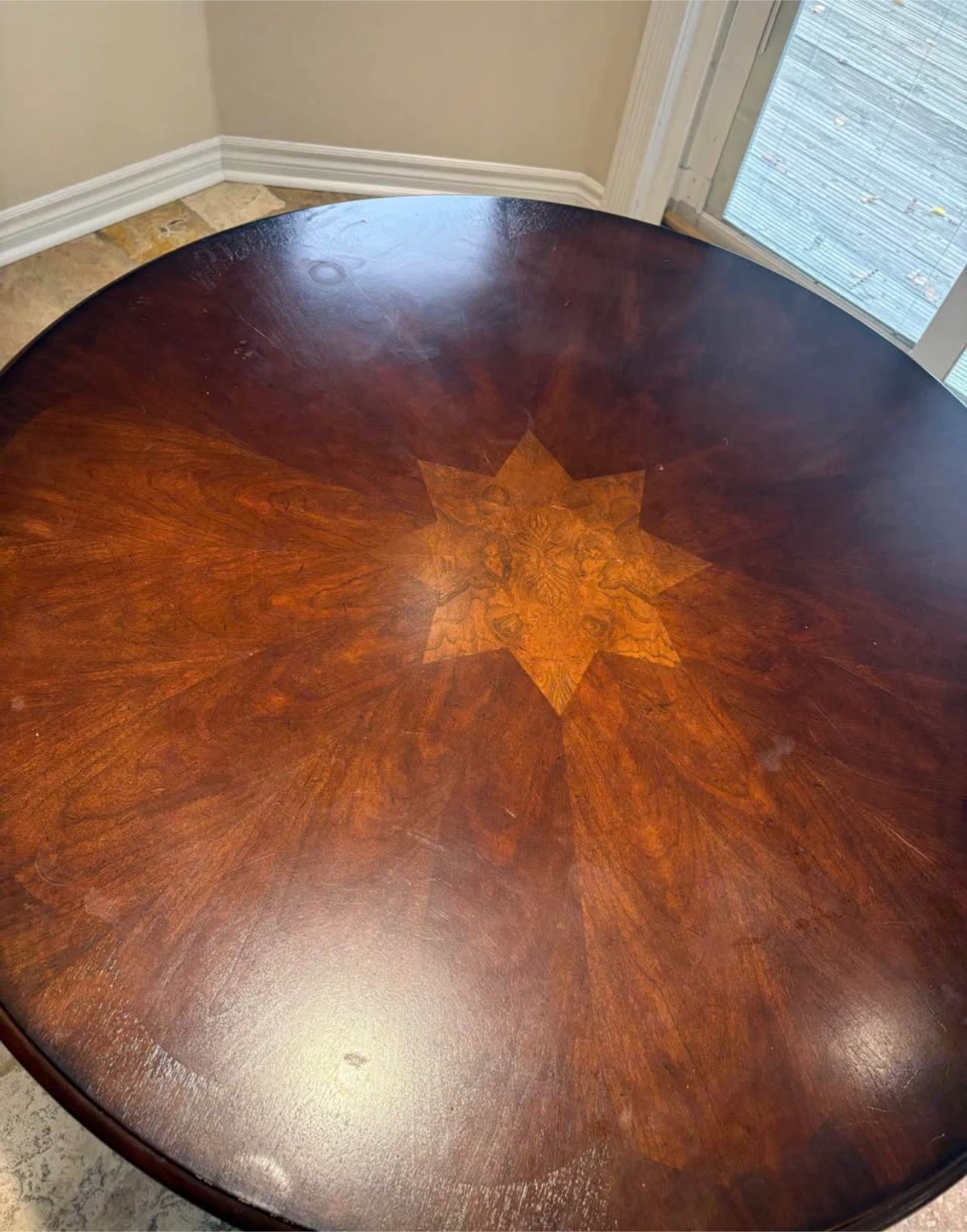 Round Wood Dining Table - photo 2