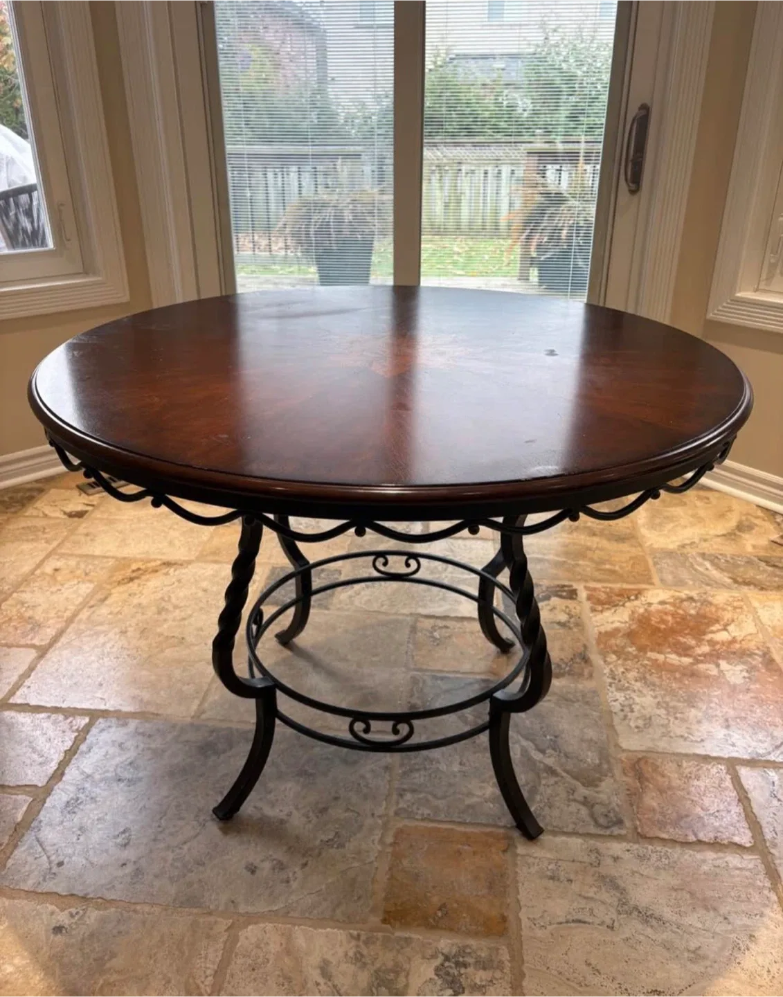 Round Wood Dining Table