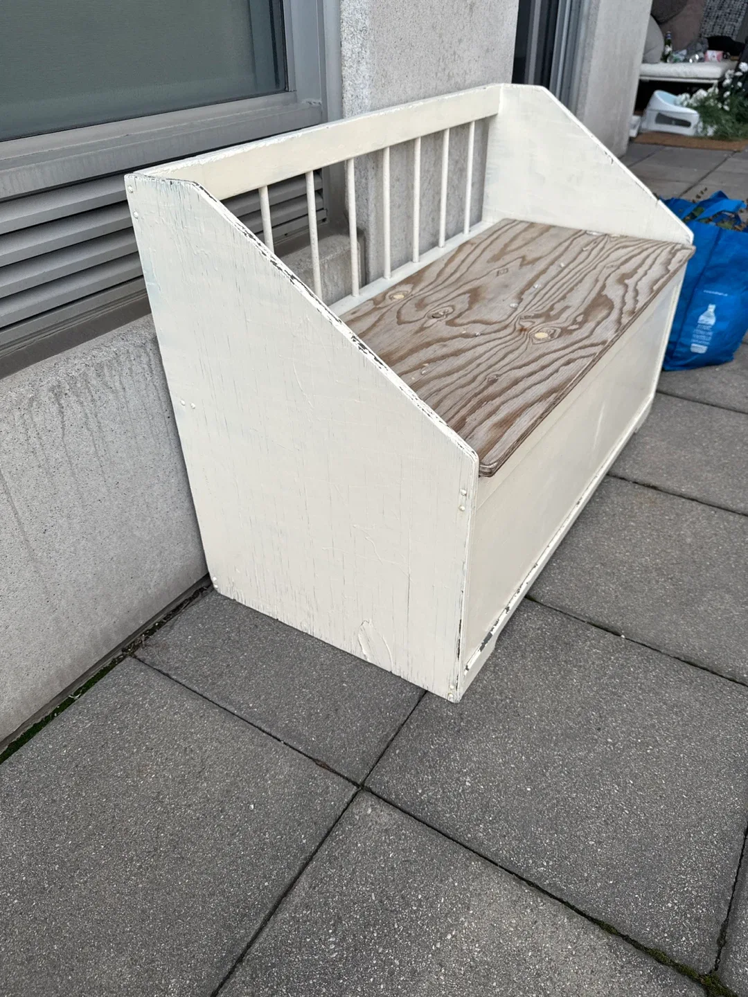 Wooden Bench with Storage image indicator(3)