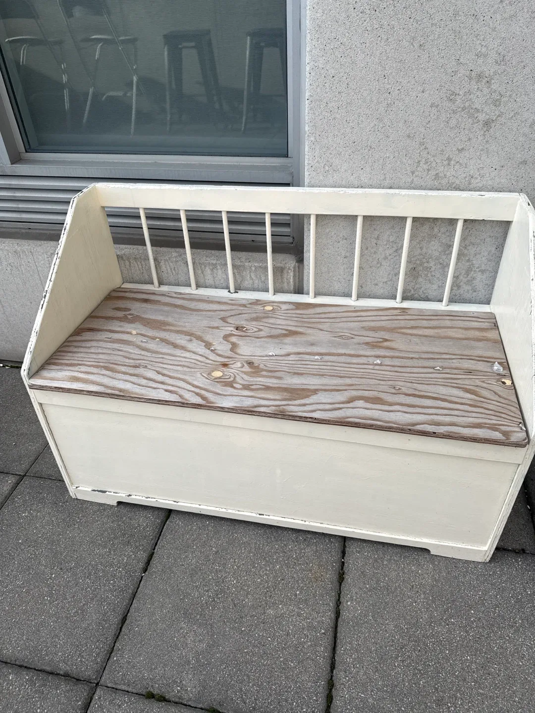 Wooden Bench with Storage