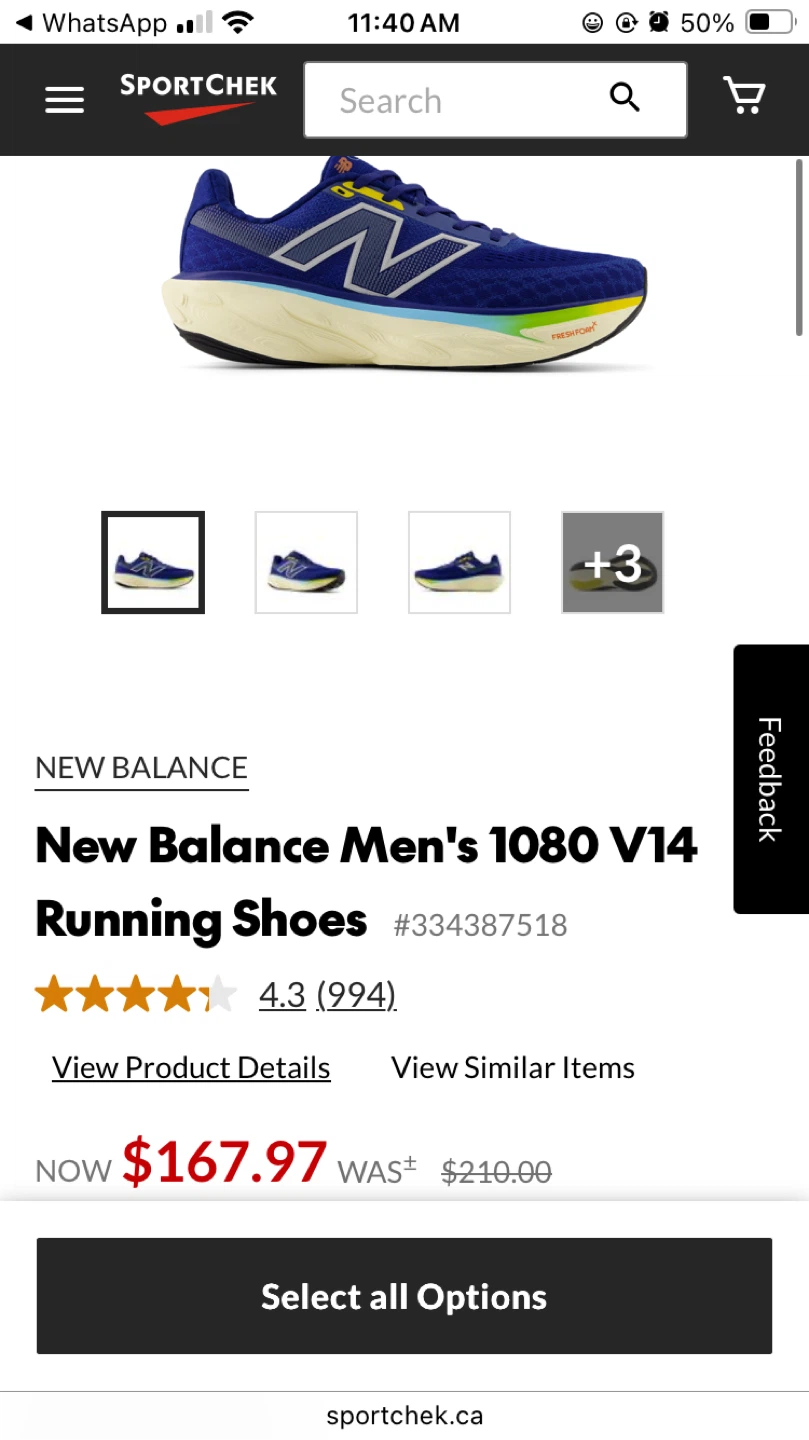 New Balance Mens 1080 running shoes. - photo 4