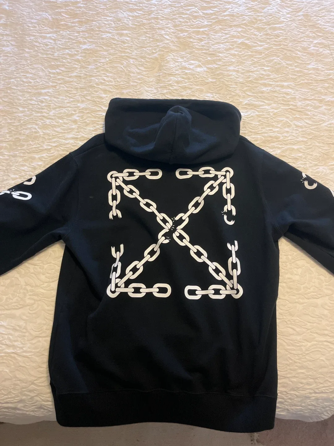 Off-White Black Hoodie image indicator(2)
