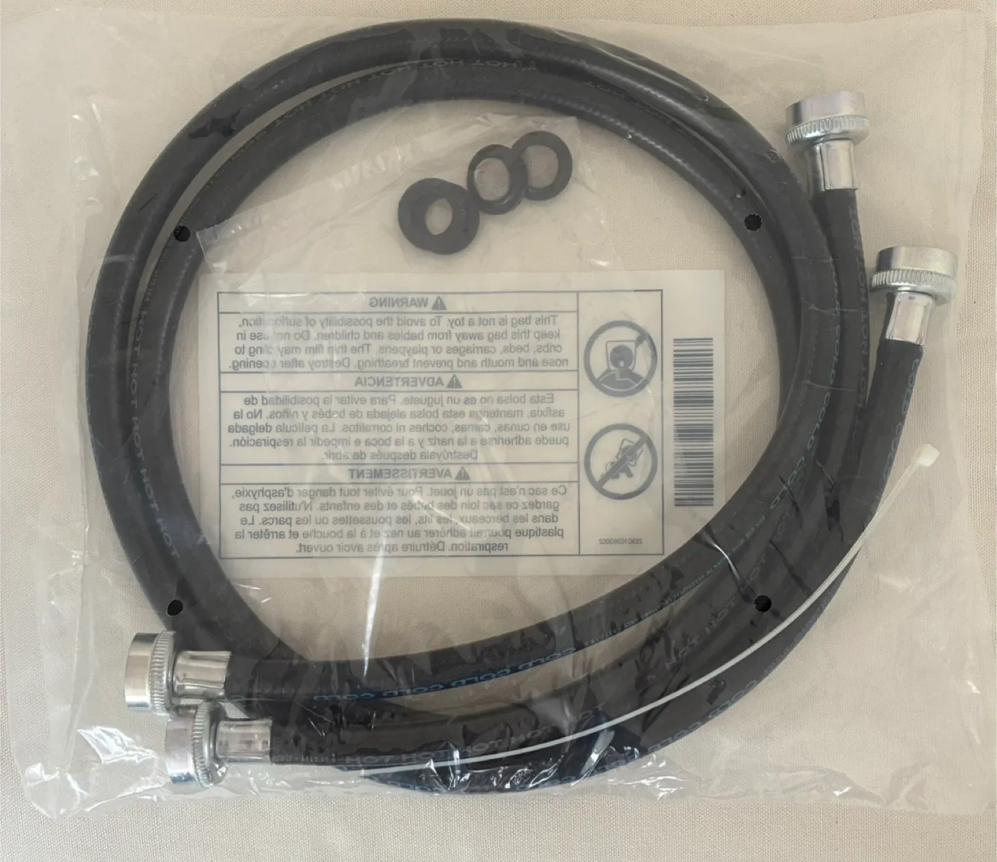 New Washing Machine Hose - Hot & Cold