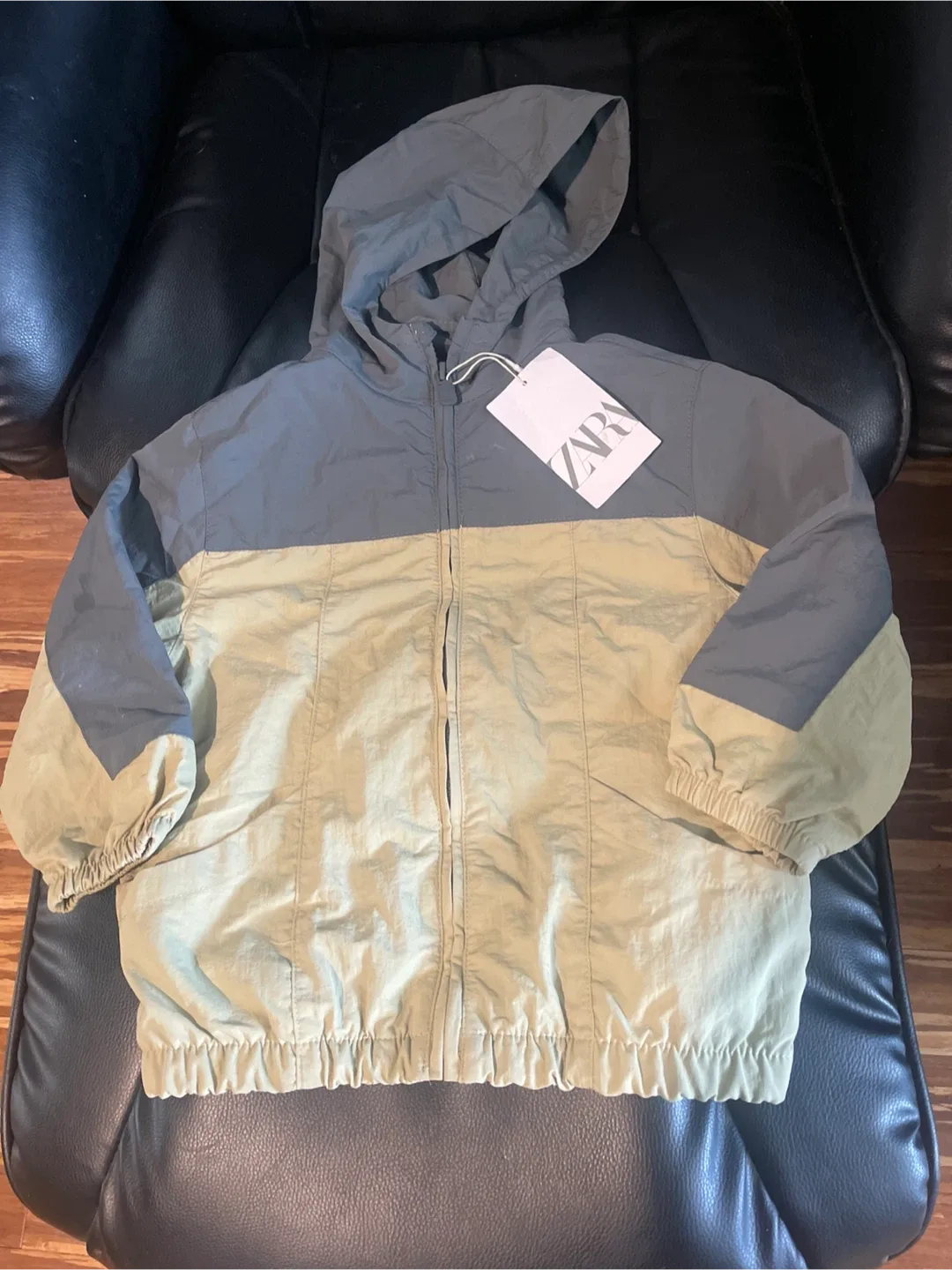 Zara Kids Color Block Hooded Jacket