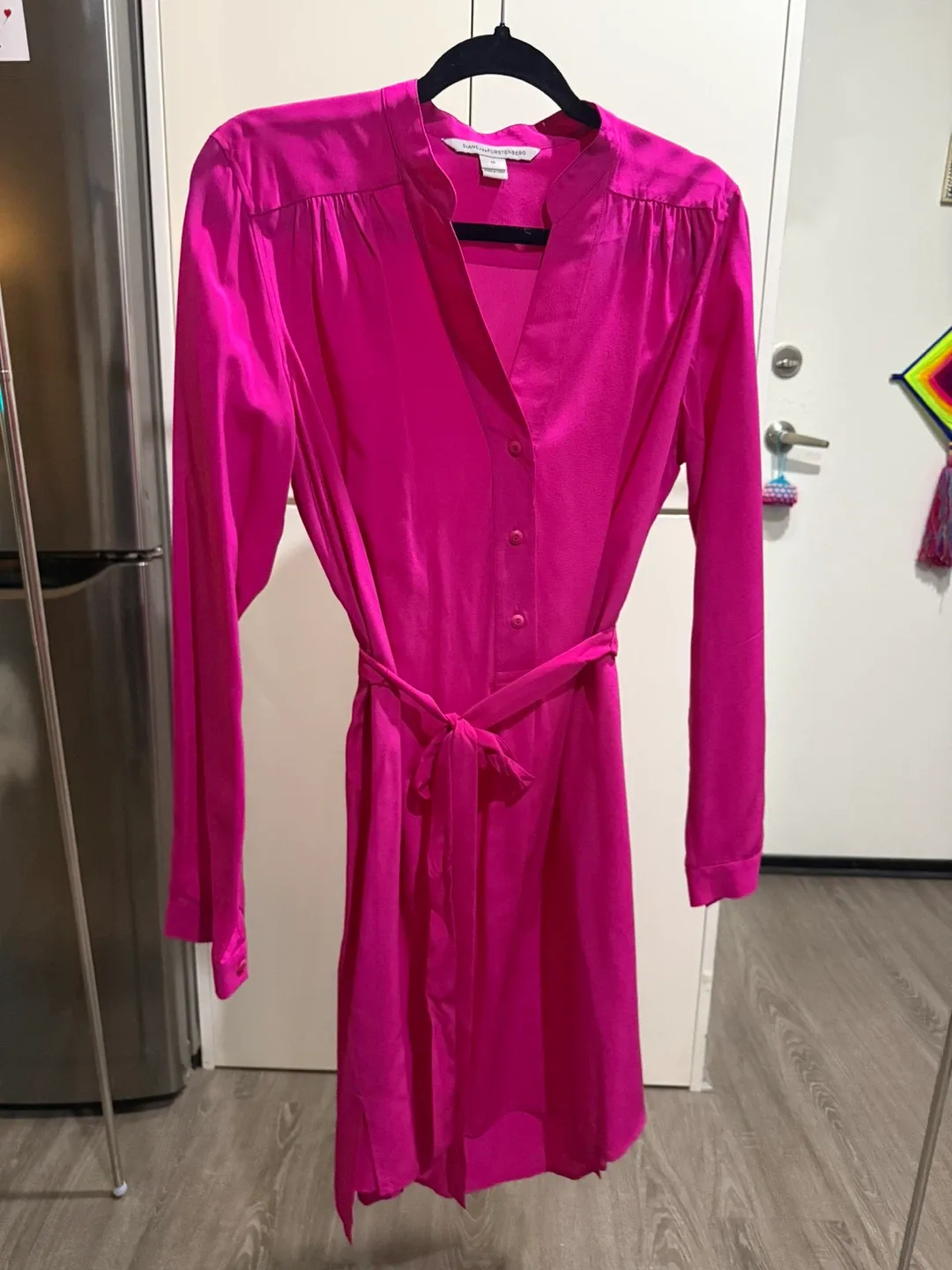 Diane von Furstenberg Pink Dress - Size 10 image indicator(4)