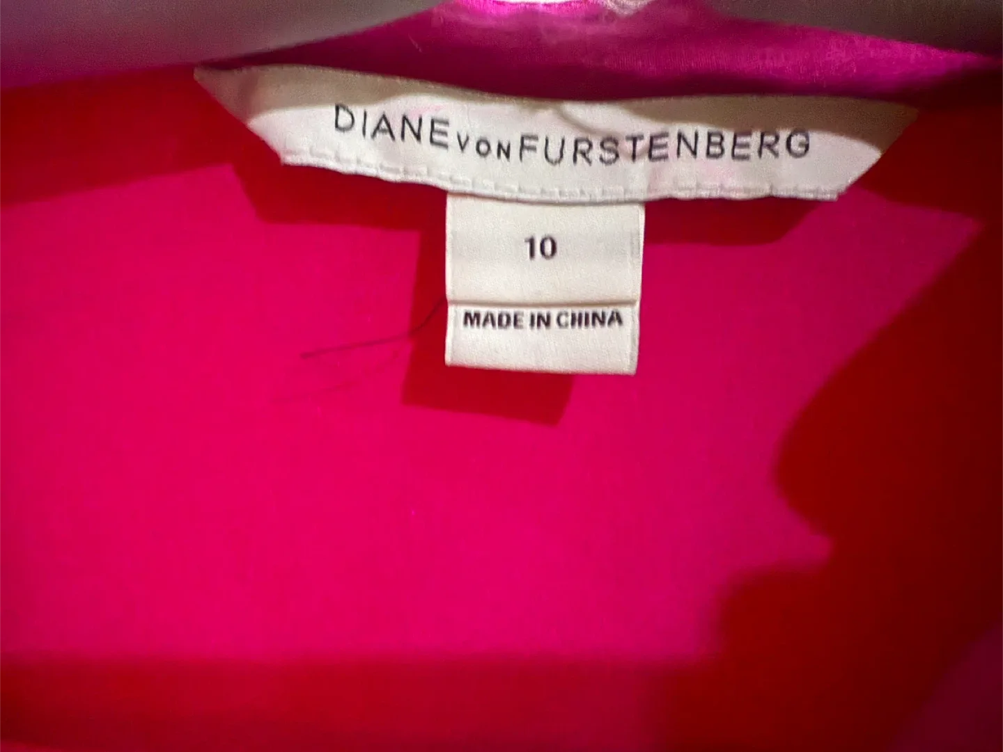 Diane von Furstenberg Pink Dress - Size 10