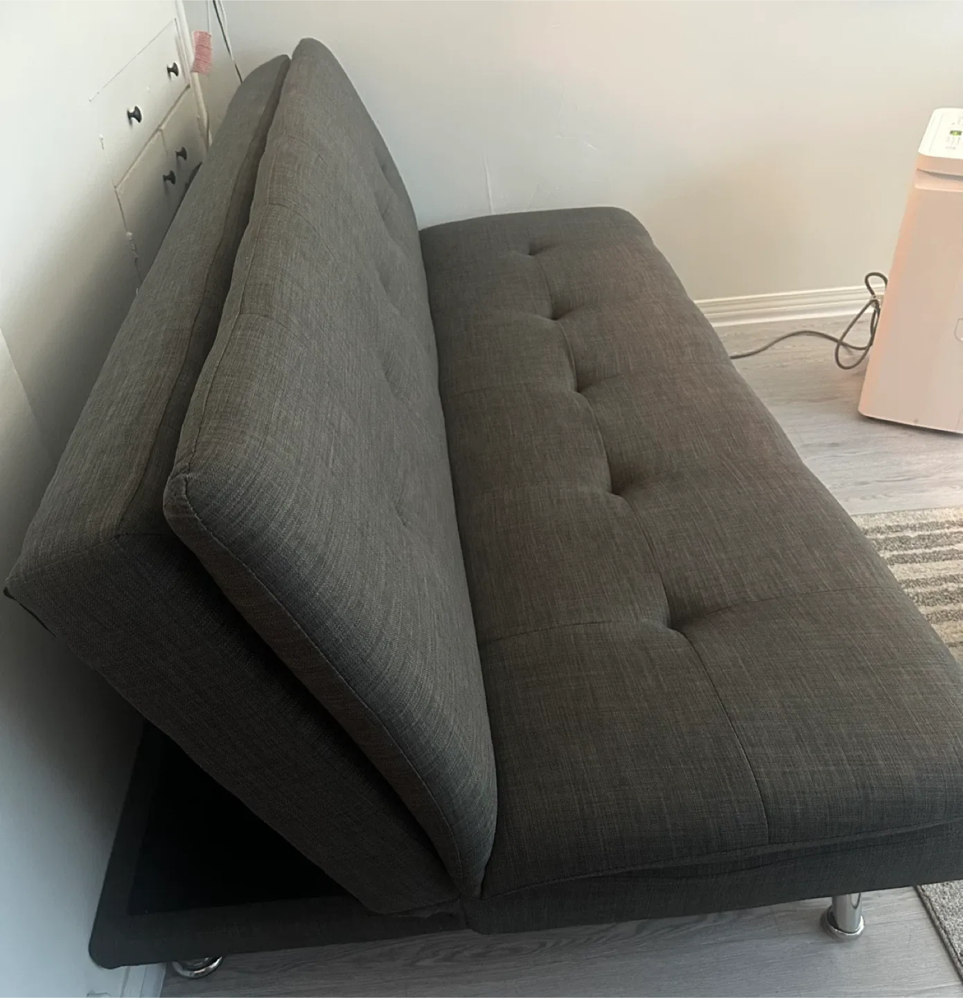 Grey Futon Sofa Bed