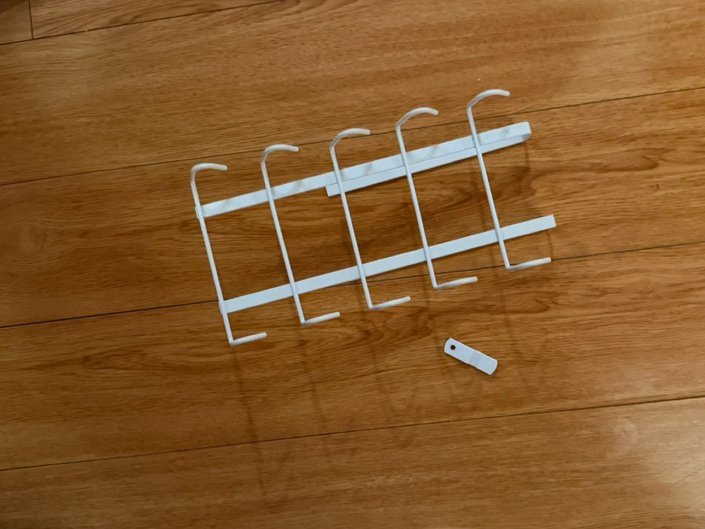 White Metal Wall Mount Rack