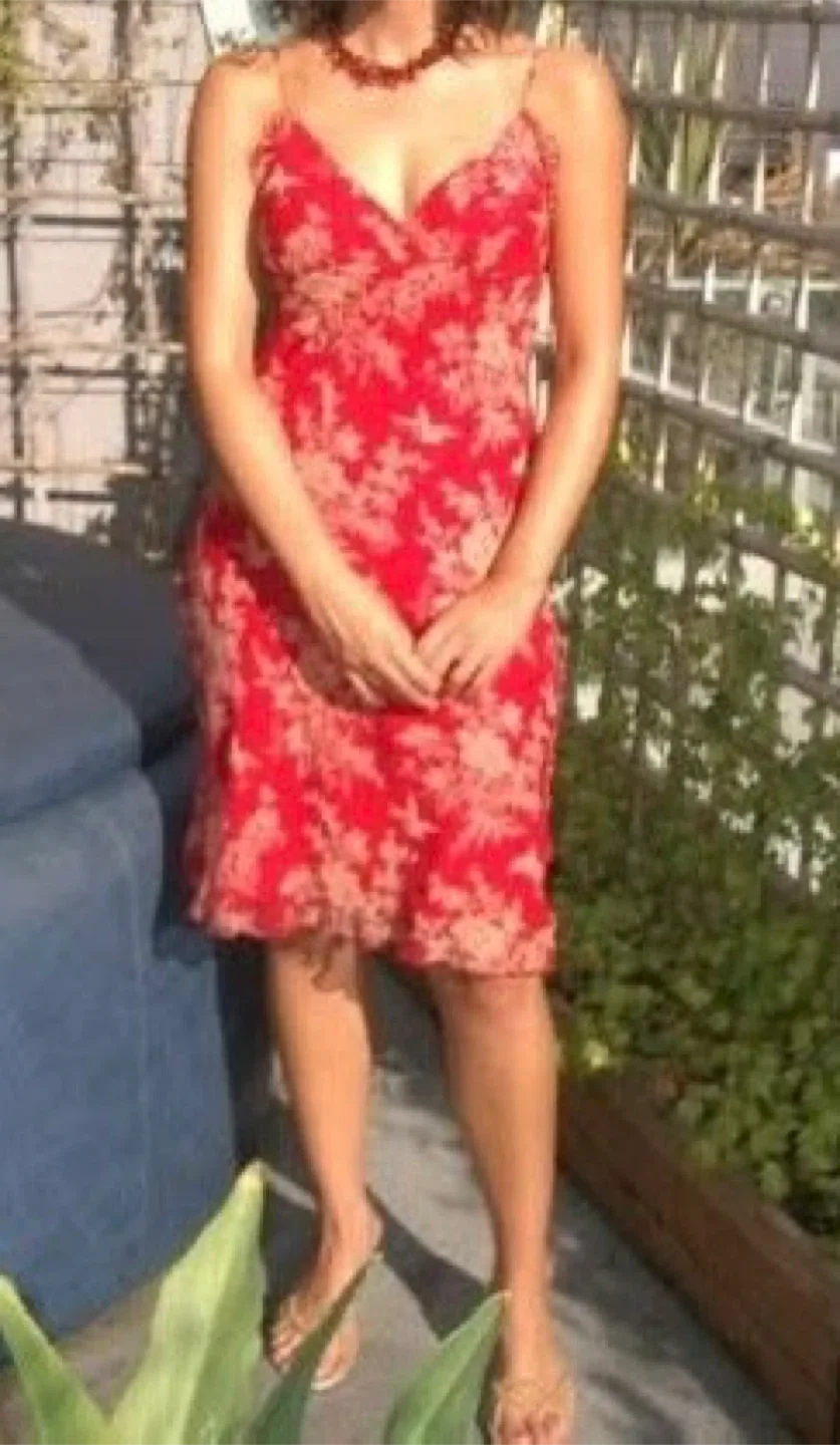 Betsey Johnson Red Floral Dress image indicator(5)