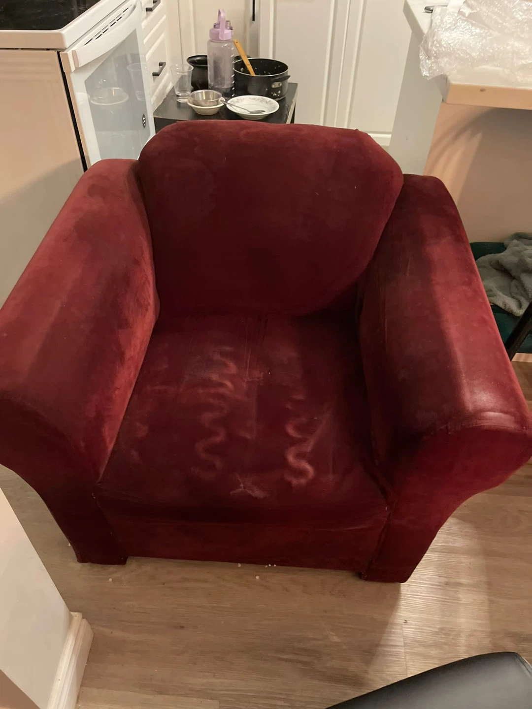 Burgundy Armchair - photo 2