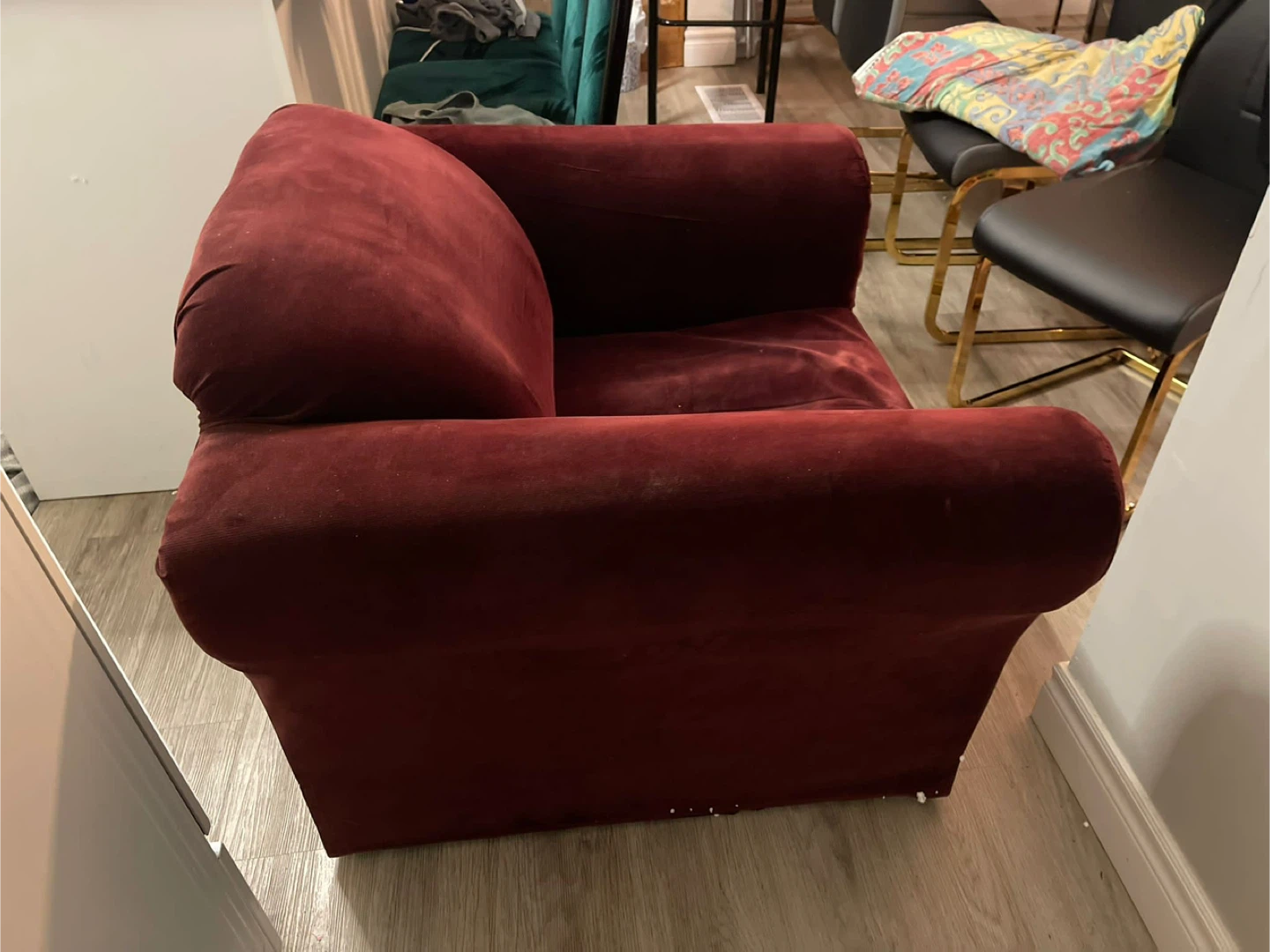 Burgundy Armchair
