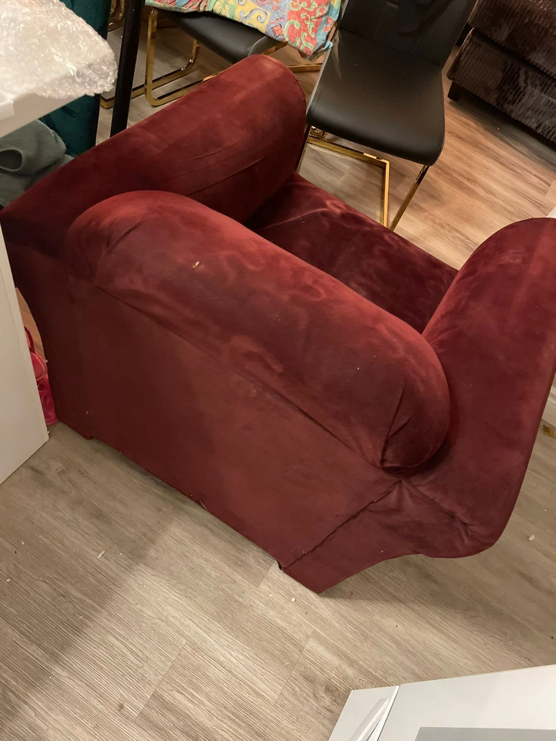 Burgundy Armchair - photo 3