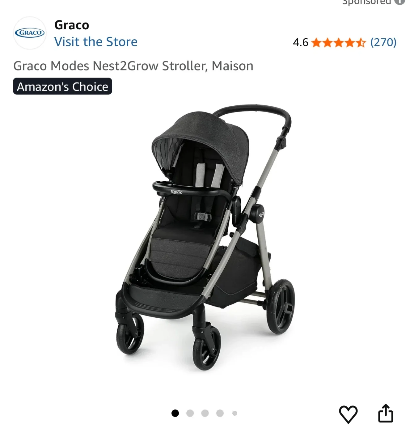 Graco Modes Nest2Grow Stroller - Maison