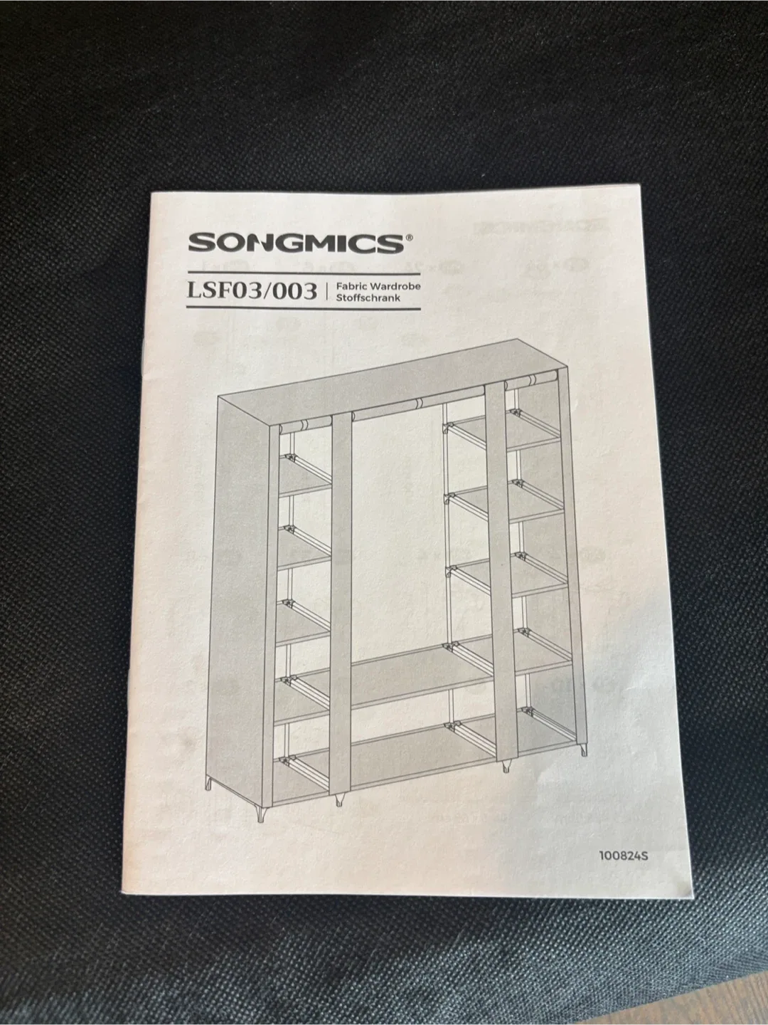 Black Portable Closet Fabric  Wardrobe image indicator(7)