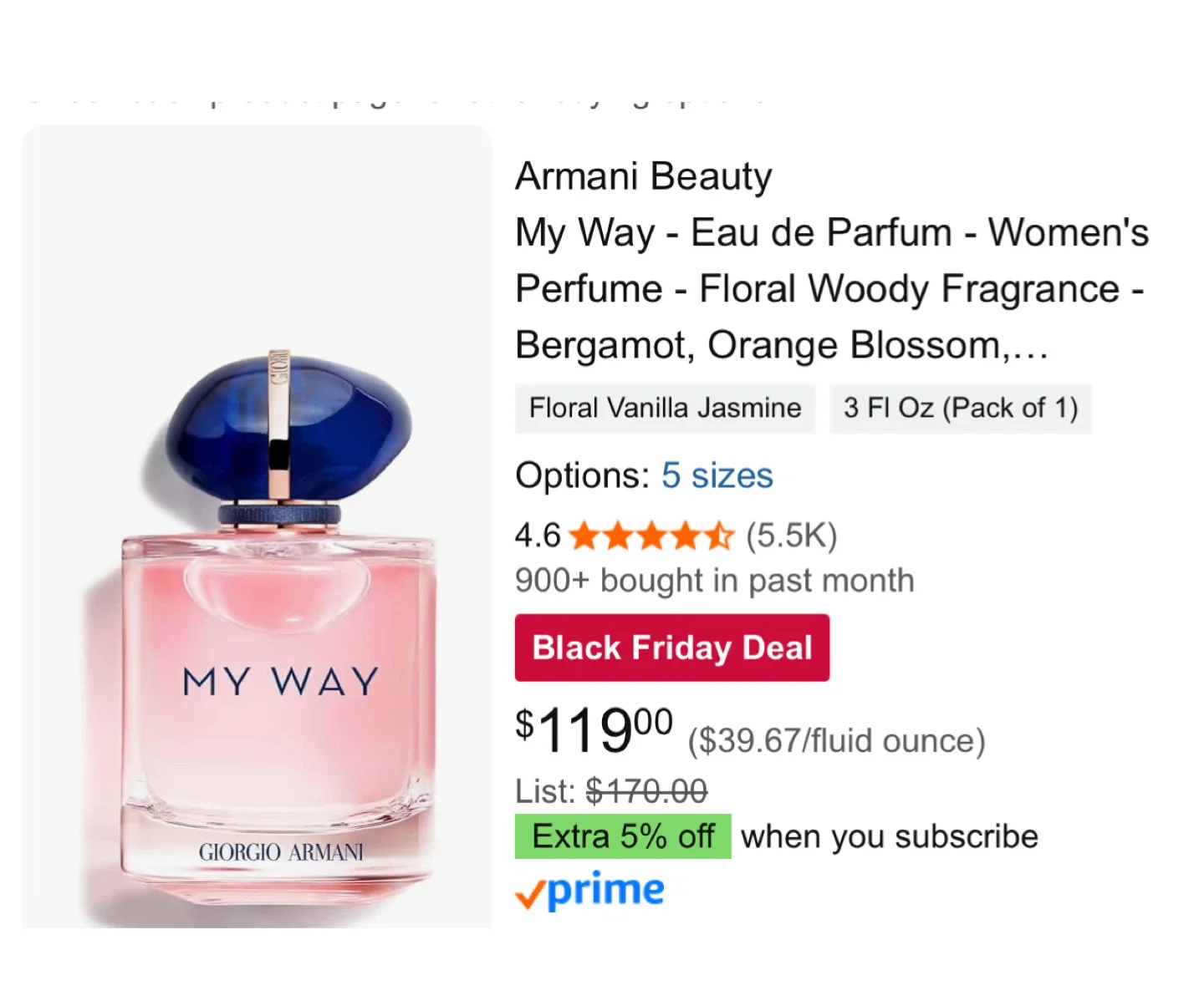 Giorgio Armani My Way Perfume (3 fl oz / 90 ml) image indicator(6)