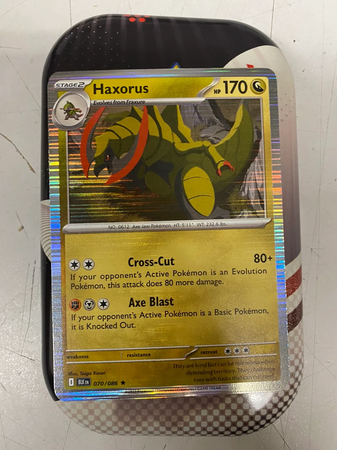Haxorus Pokemon Card