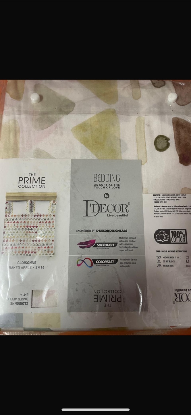 D'Decor Cloisonne Baked Apple Bed Sheet Set