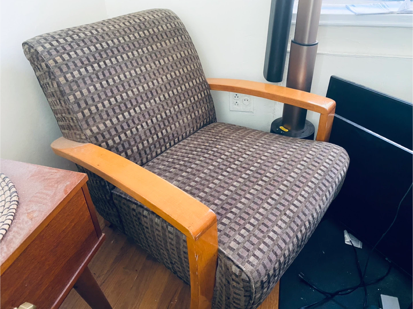 2-Upholstered mid century modern Armchair