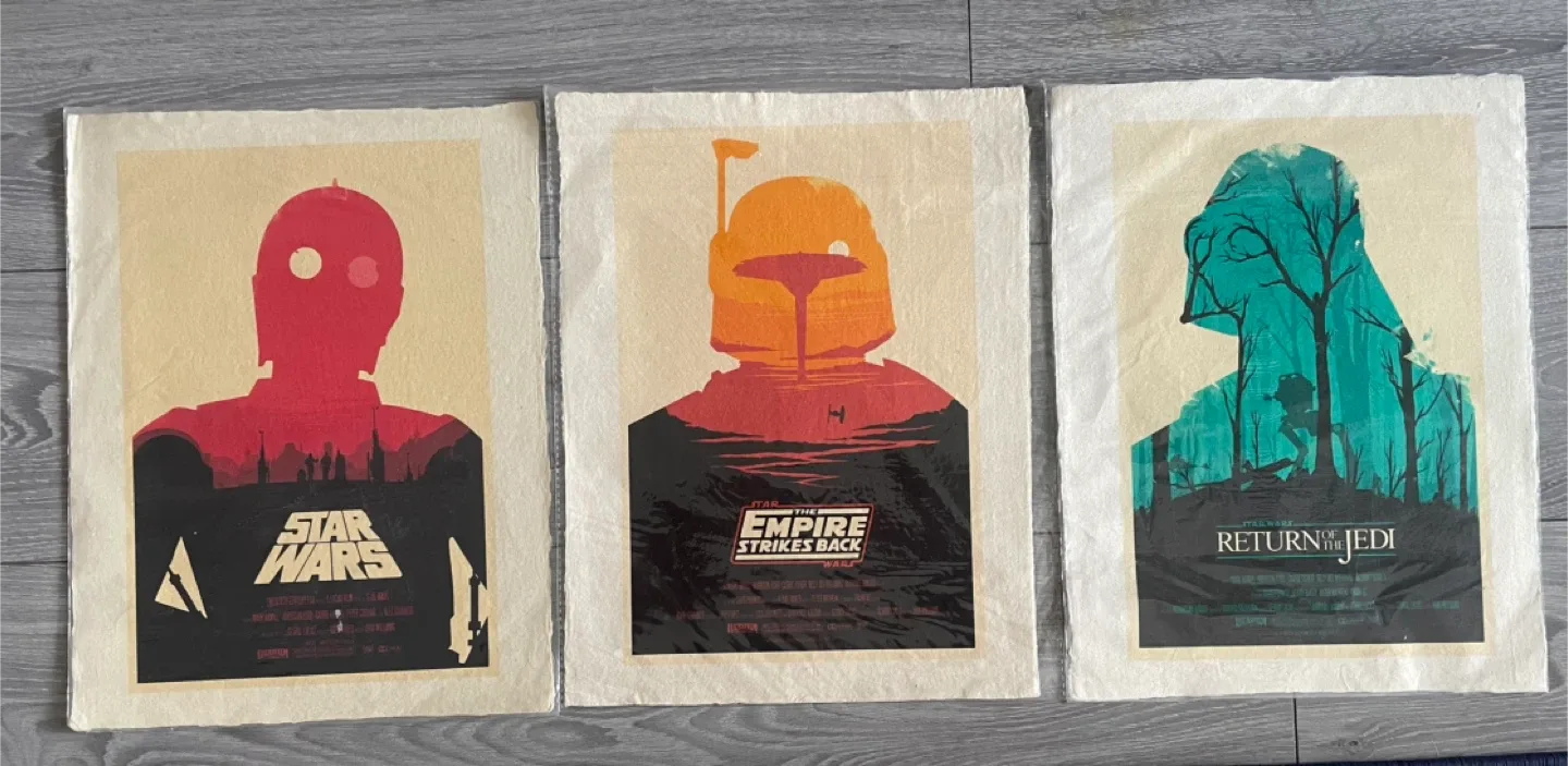 Star Wars rice paper posters - Set of 3