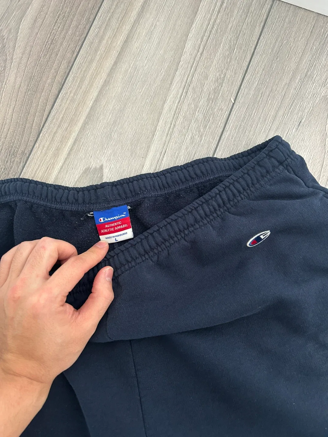 Champion Navy Blue Sweatpants - Size L