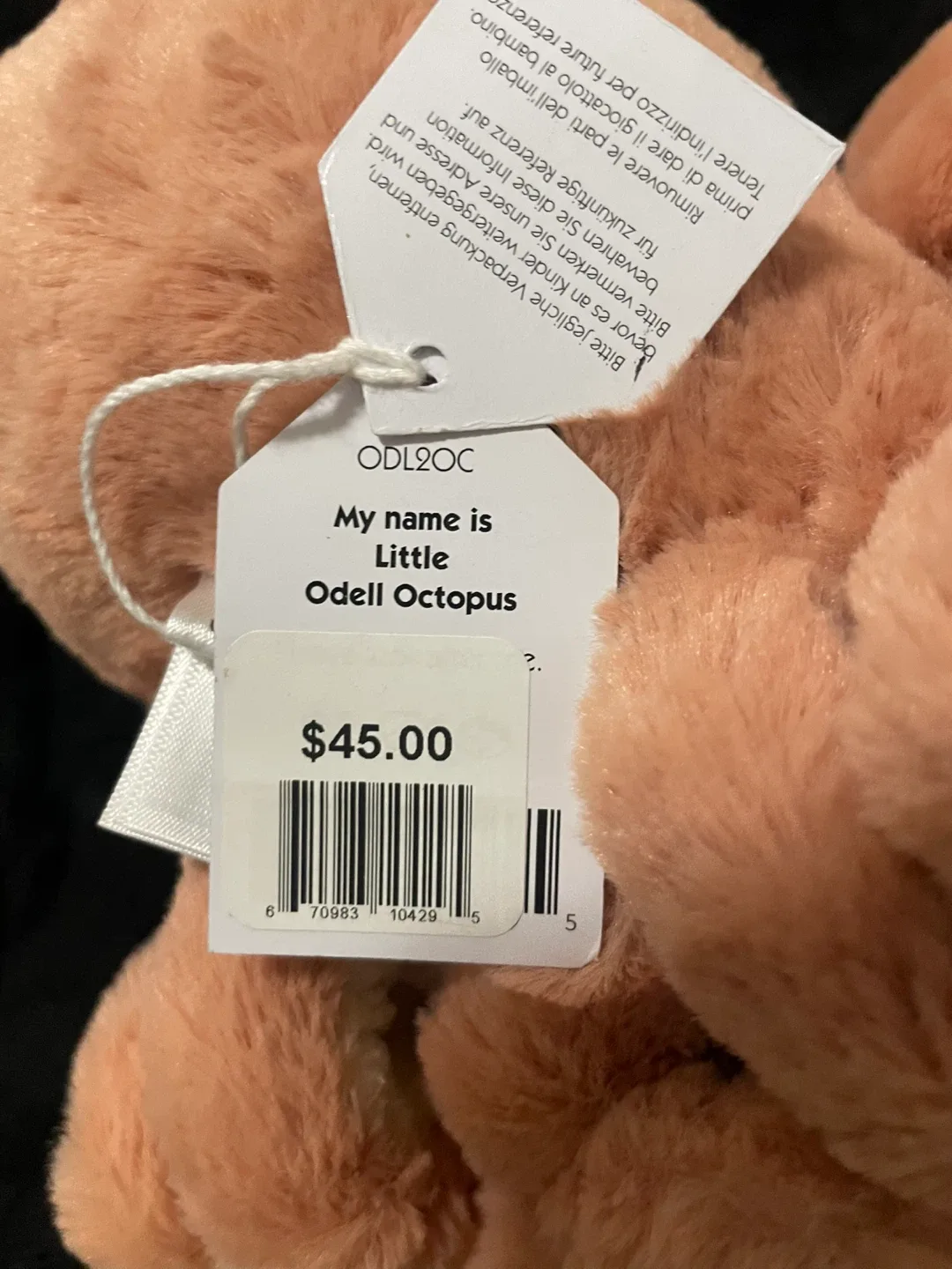 Jellycat Little Odell Octopus Plush image indicator(4)