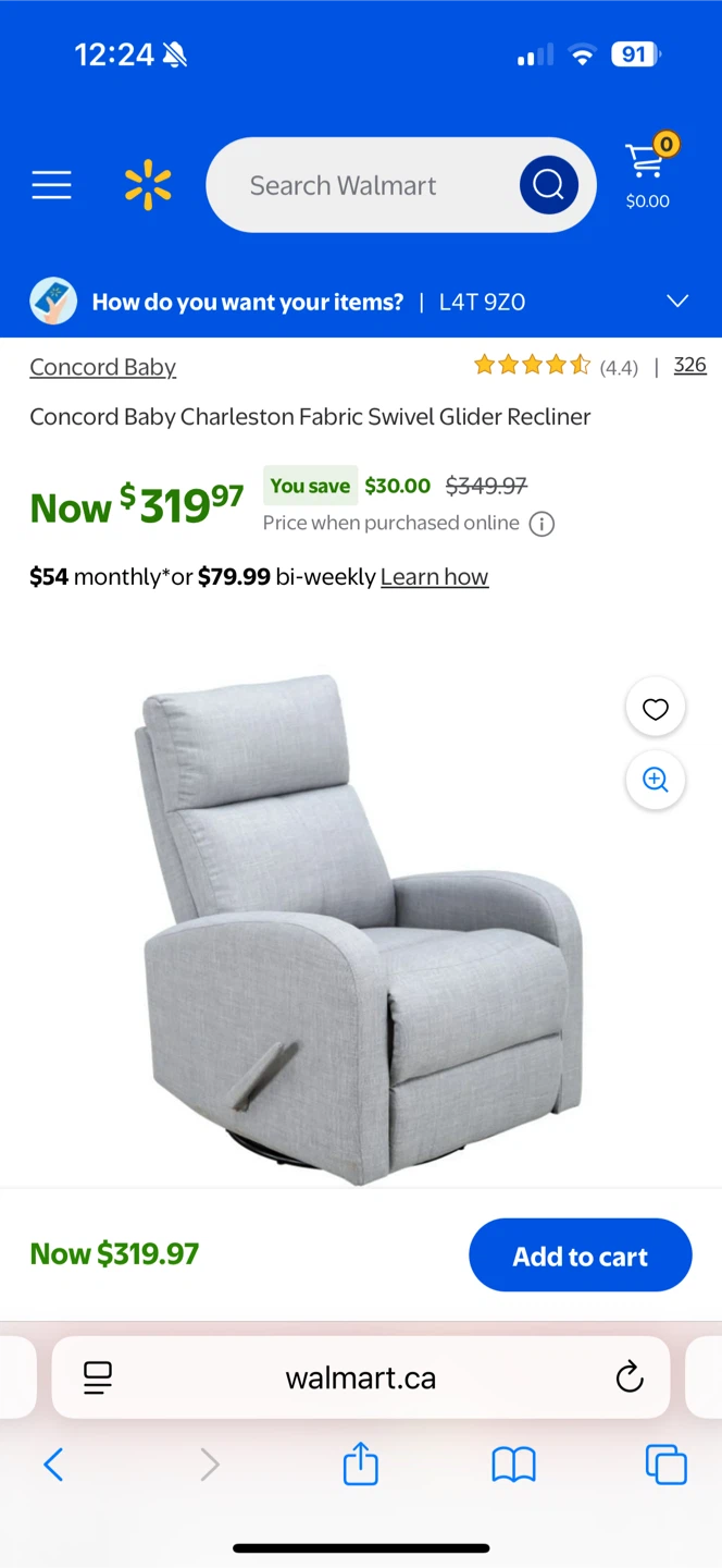 Light Grey Recliner Chair