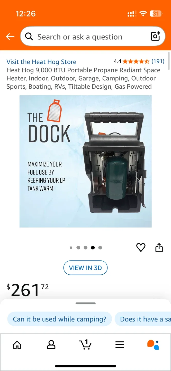 New Heat Hog 9,000 BTU Portable Heater image indicator(7)