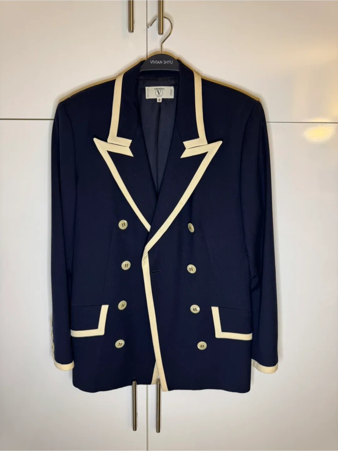 Valentino Navy Blazer Size 44