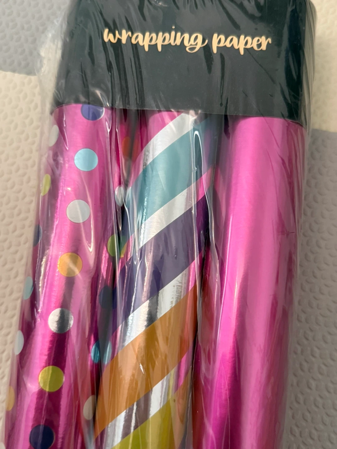 Rainbow/Pink Metallic Wrapping Paper - photo 2