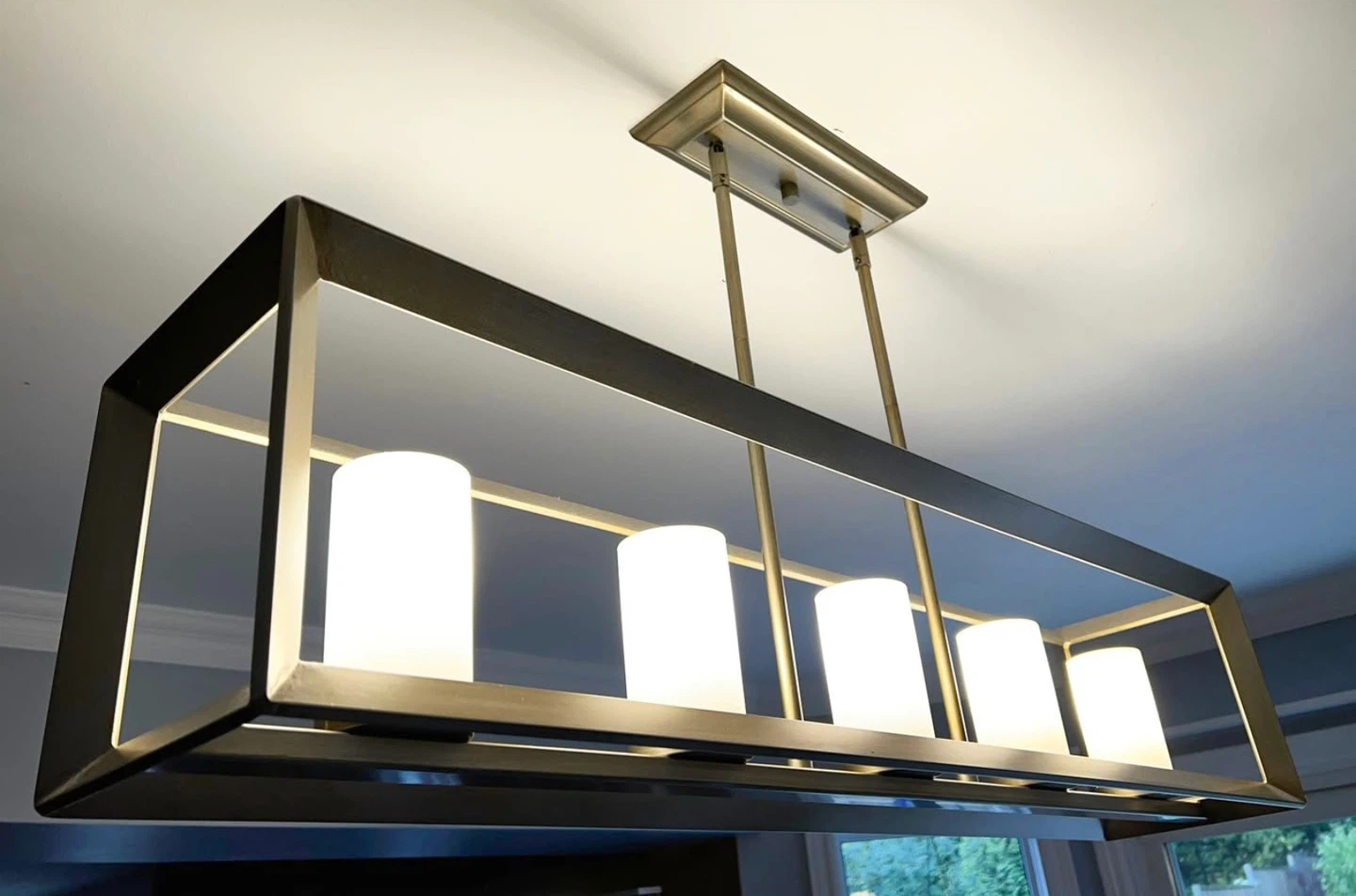 Rectangular Pendant Light Fixture - photo 4