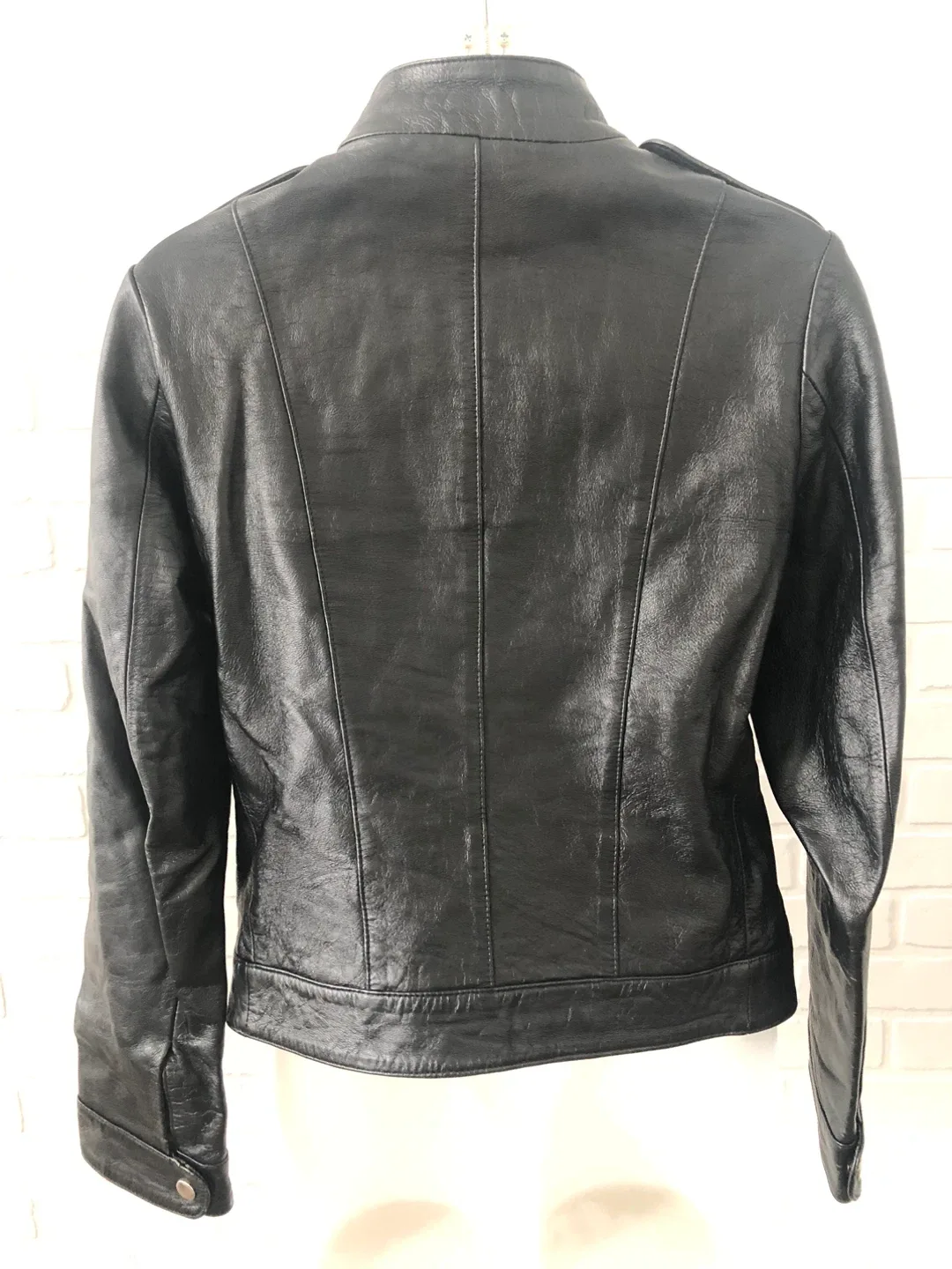 Black Leather Gezipani Jacket - XS image indicator(4)