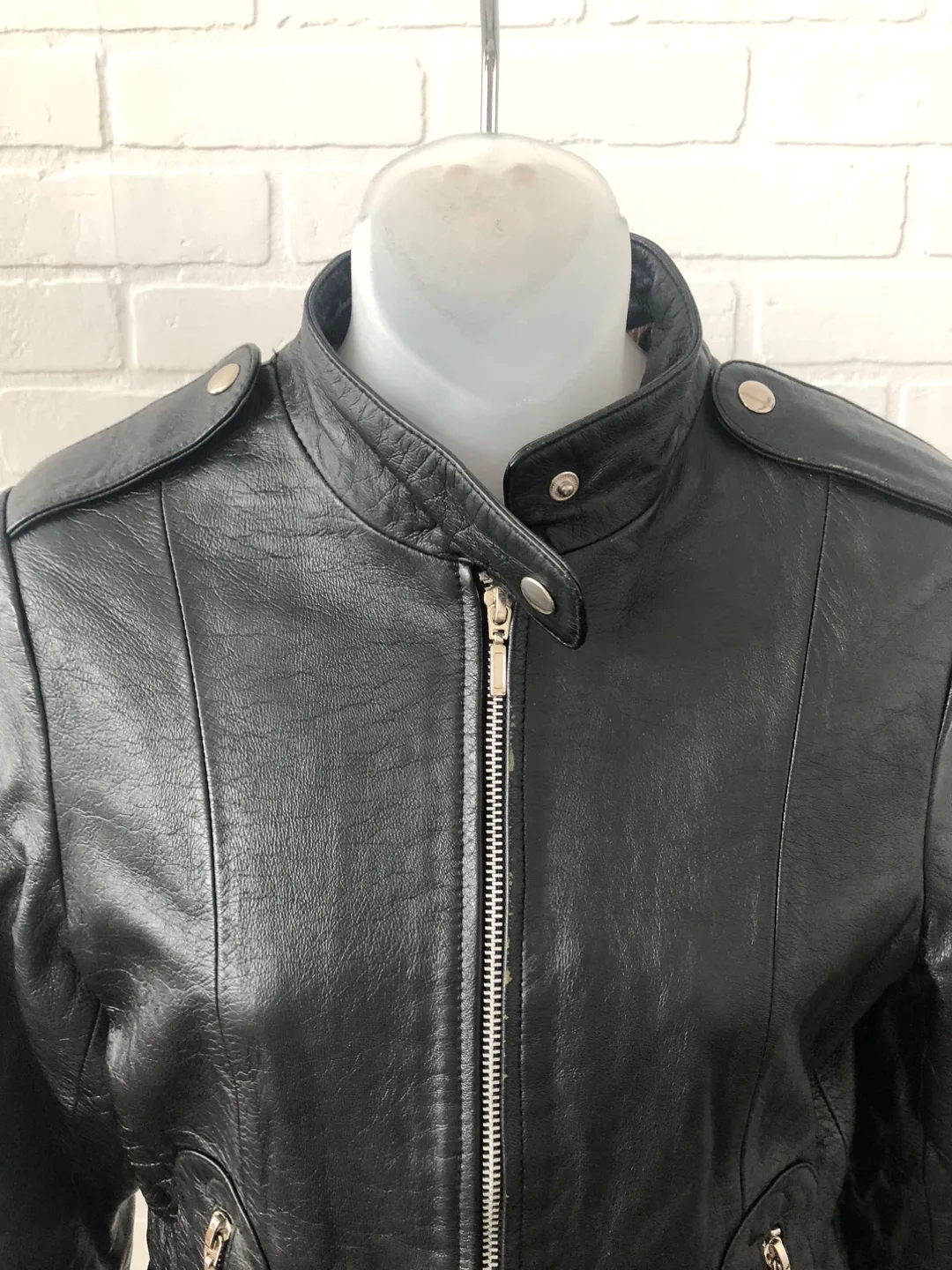 Black Leather Gezipani Jacket - XS image indicator(3)