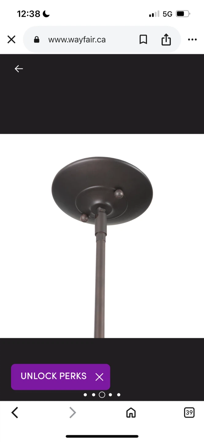 New Wayfair Bronze Pendant Light - photo 3