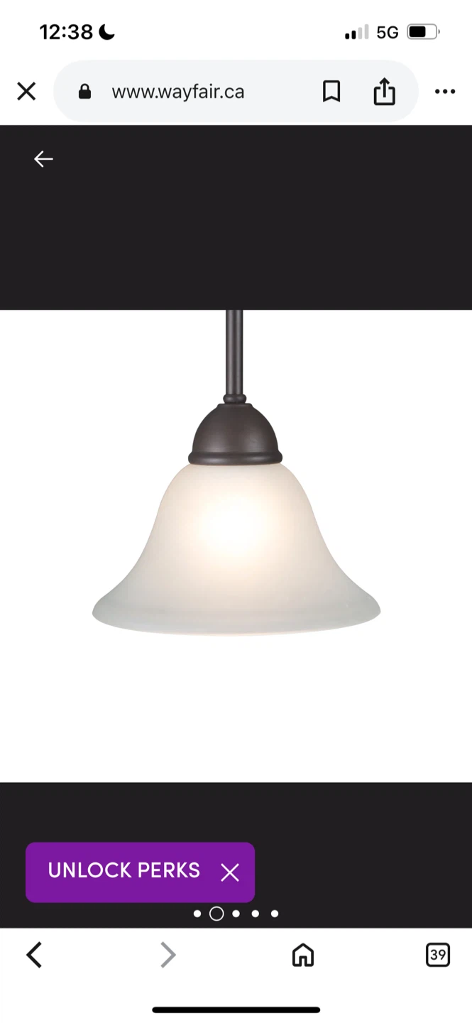 New Wayfair Bronze Pendant Light - photo 2