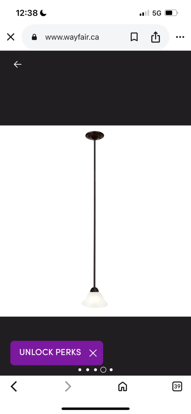 New Wayfair Bronze Pendant Light - photo 4