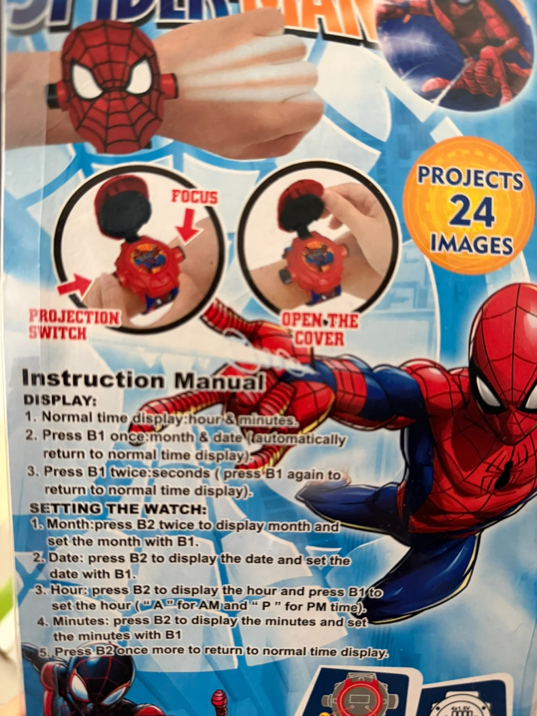 Spiderman Projection Watch for Kids - New in Package! - photo 2