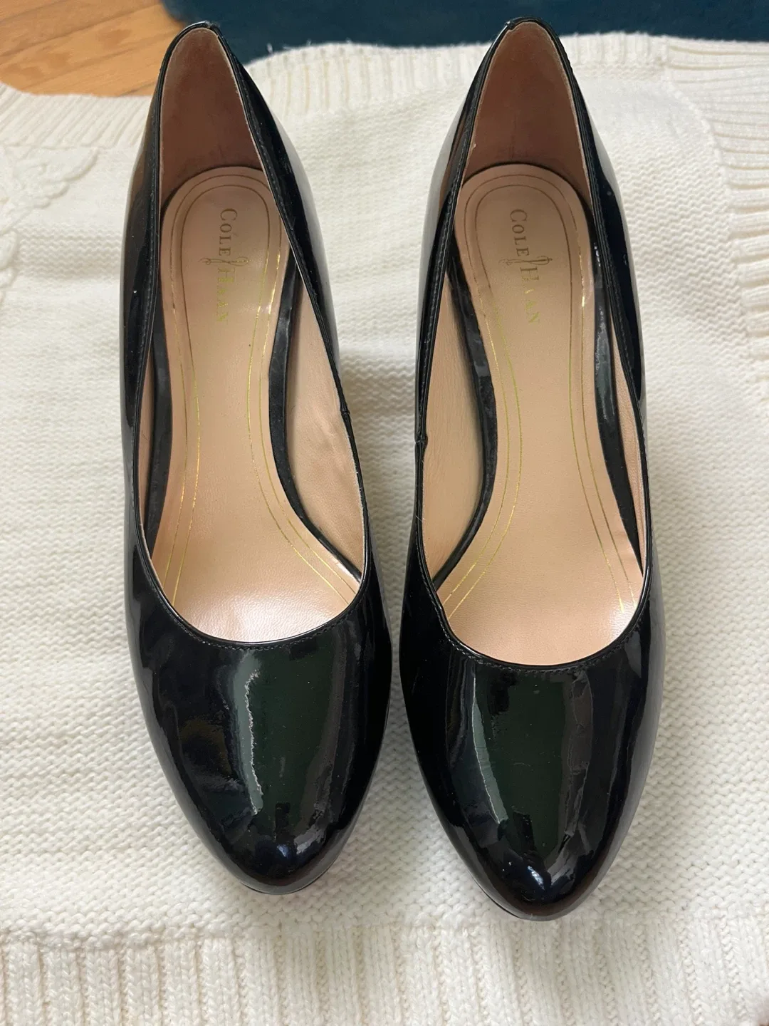 Cole Haan lacquered heels