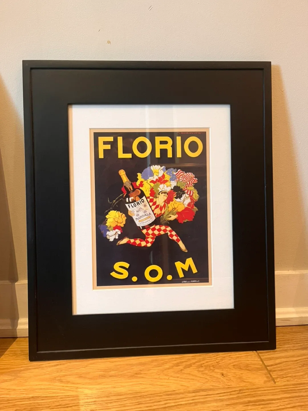 Set of 4 Framed Vintage Advertising Prints