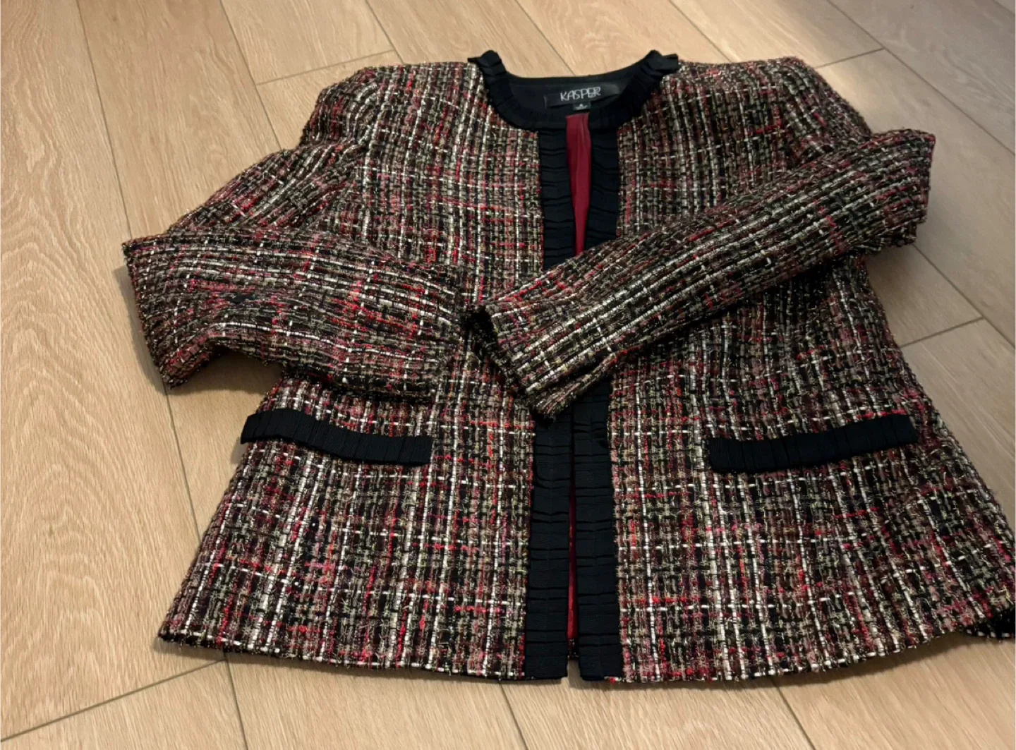 Kasper Tweed Jacket - Size 8