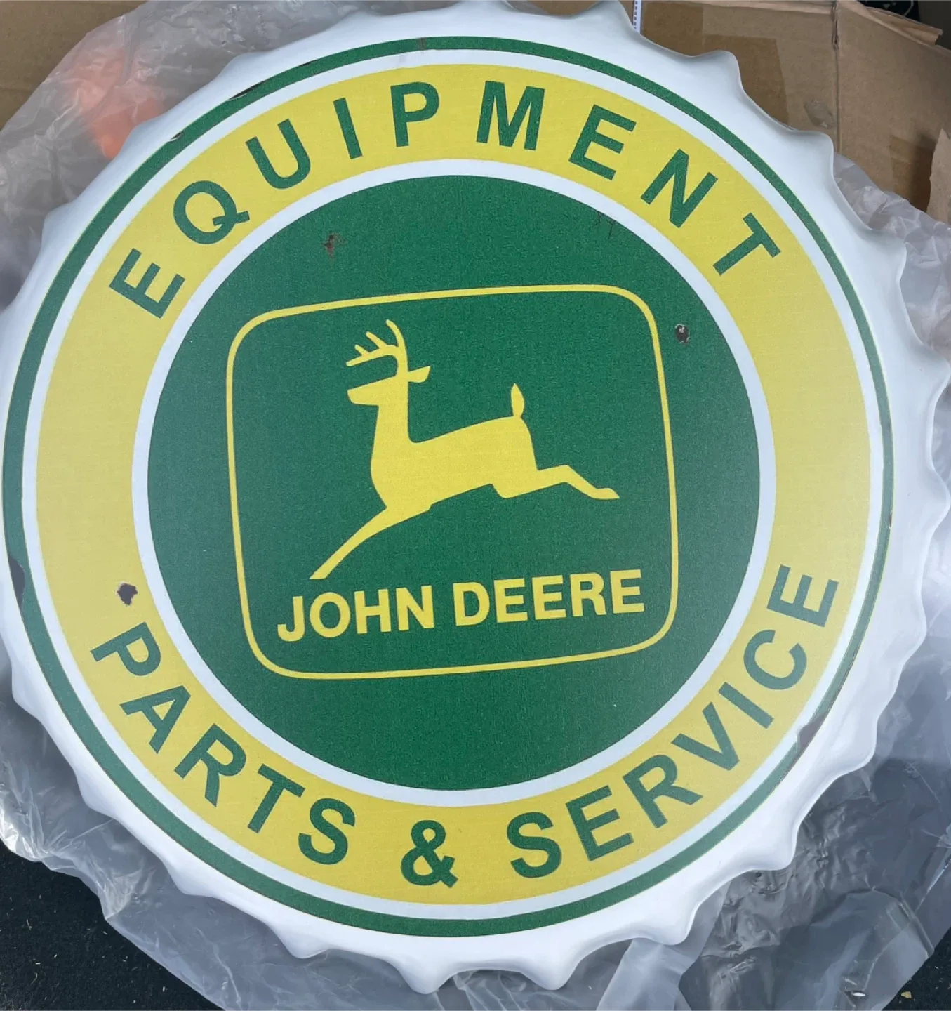 John Deere Equipment Parts & Service Sign
