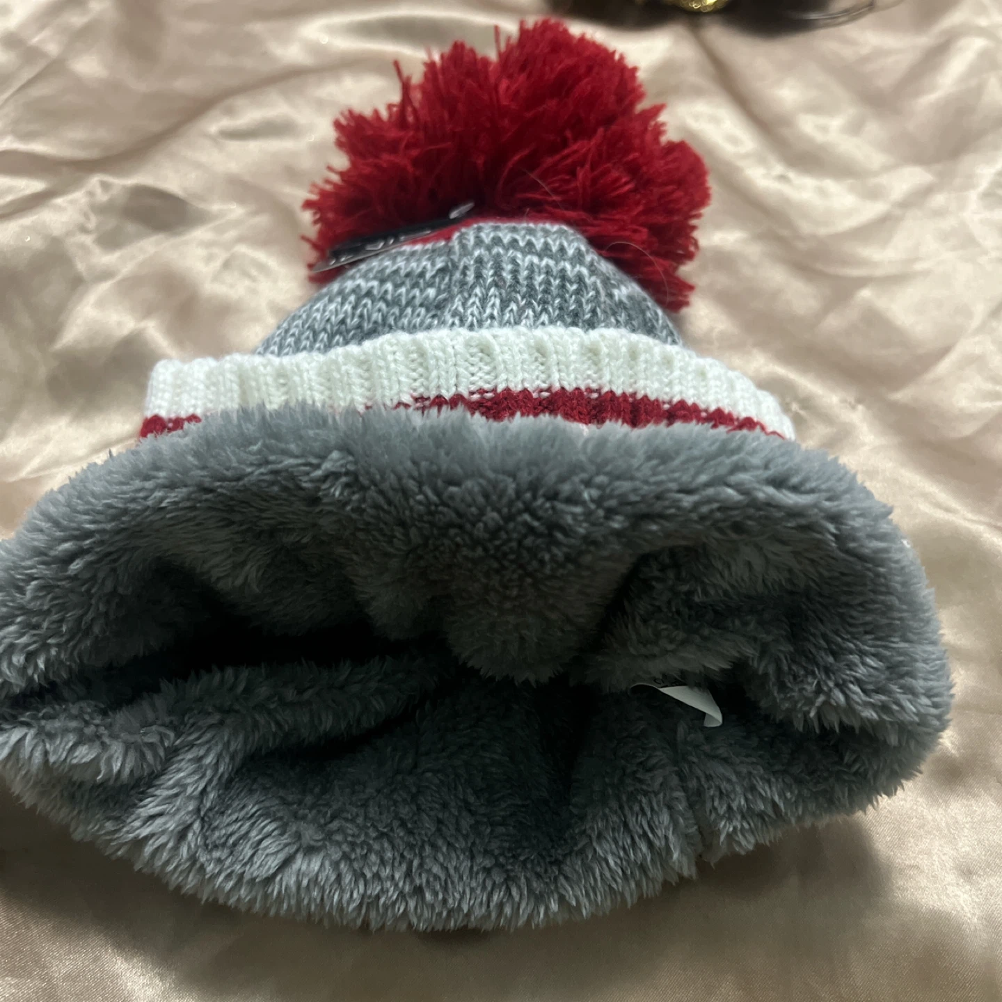 Striped Winter Pom Pom Beanie - photo 2