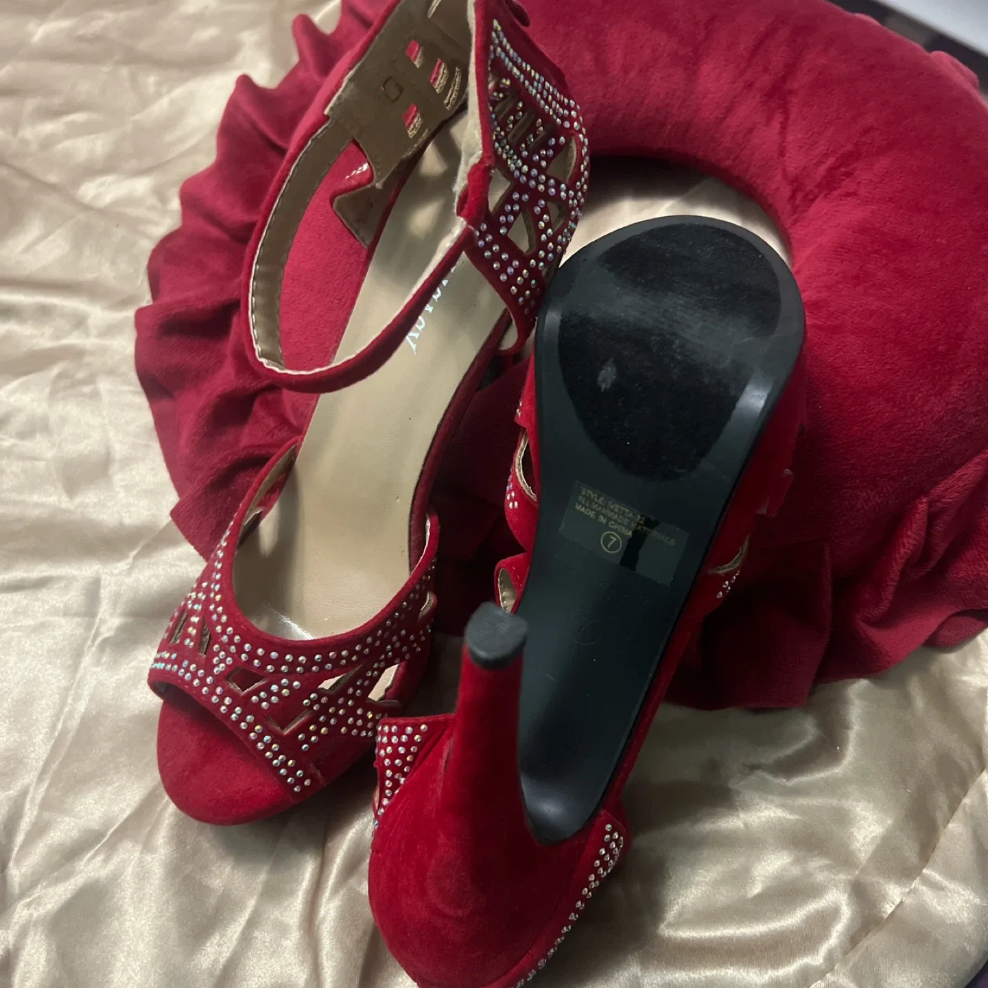 Delicacy Red Heels - Size 7