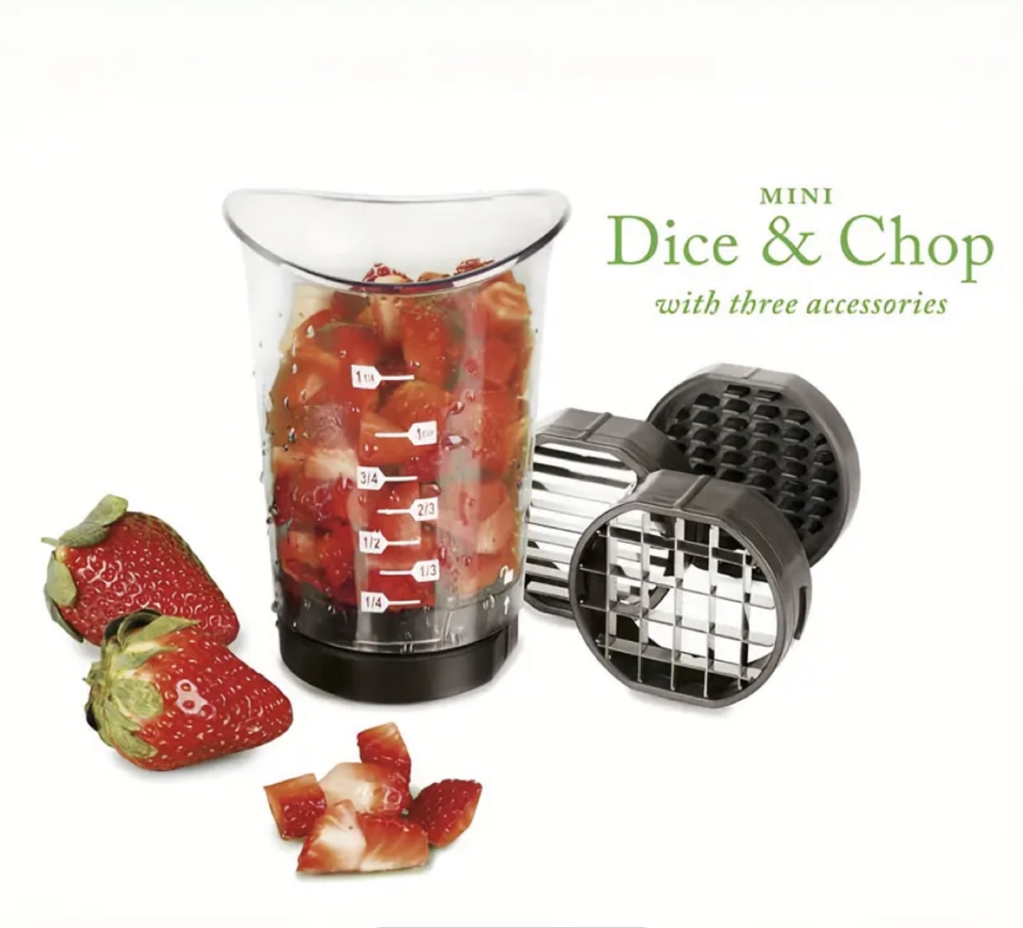 Brand New-Mini Dice & Chop - Cut N Cup - photo 2
