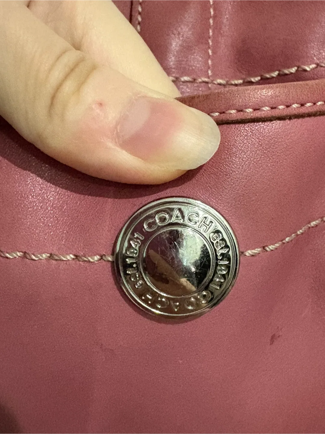 Coach Leather Shoulder Bag image indicator(2)