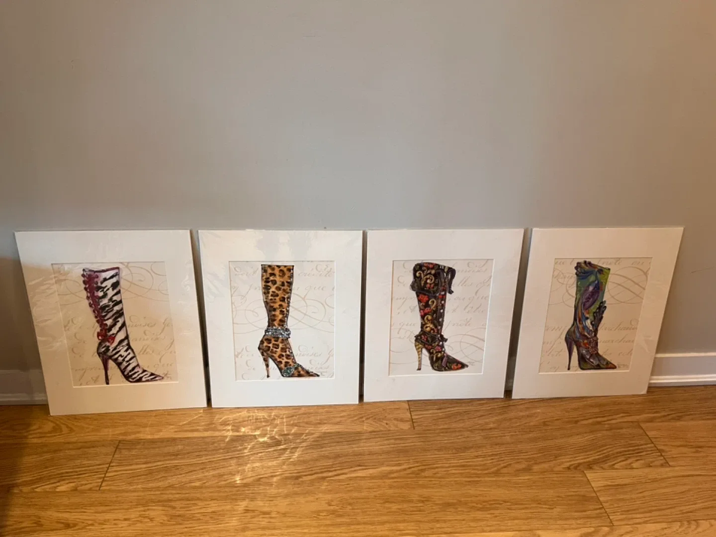 Set of 4 Art Illustrations