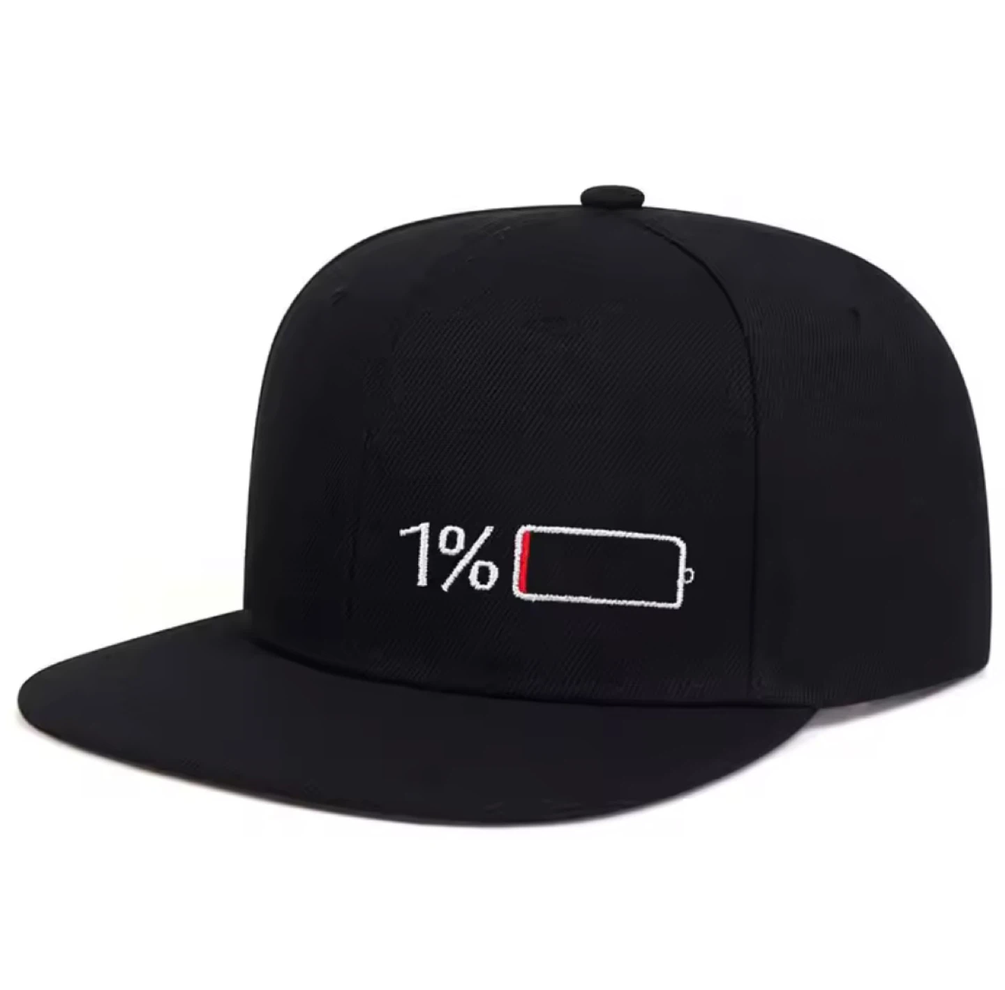 Black Baseball Cap with Battery Design - photo 2